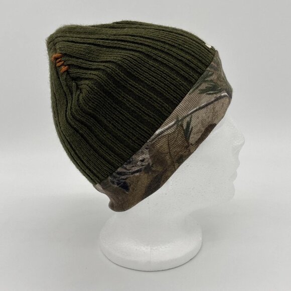 REALTREE Jeep 41 Reversible Hunting Hat Camo & Green Soft Beanie OSFM - Picture 3 of 12